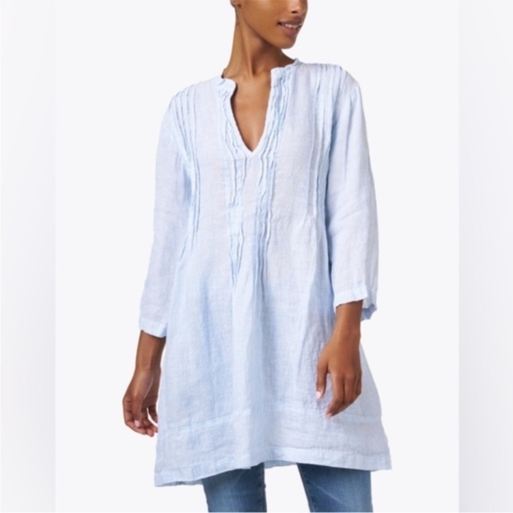 CP Shades Tunic Dress Regina Cotton Blend in Blue